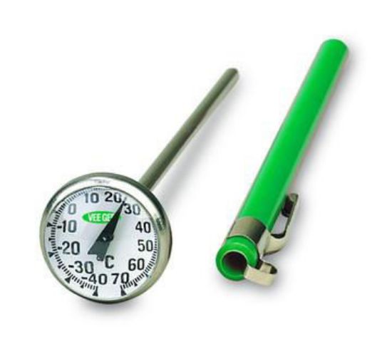 Picture of VeeGee Scientific 1" Dial Bimetal Thermometers - 81070
