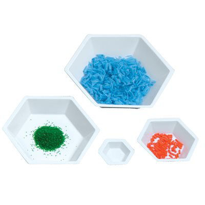 Picture of Hexagonal Antistatic Polystyrene Weighing Dishes