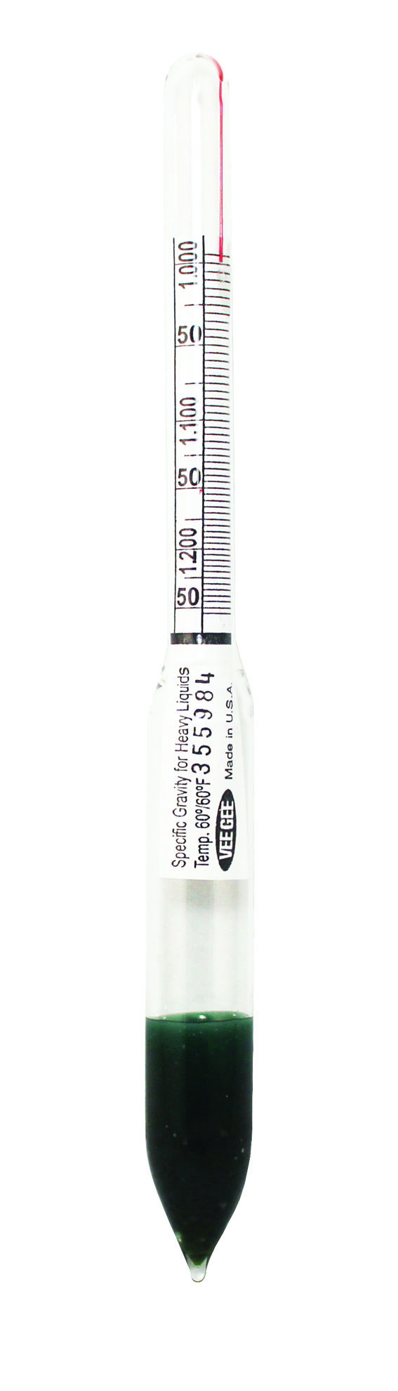 Picture of VeeGee Scientific Wide Range Specific Gravity Hydrometers