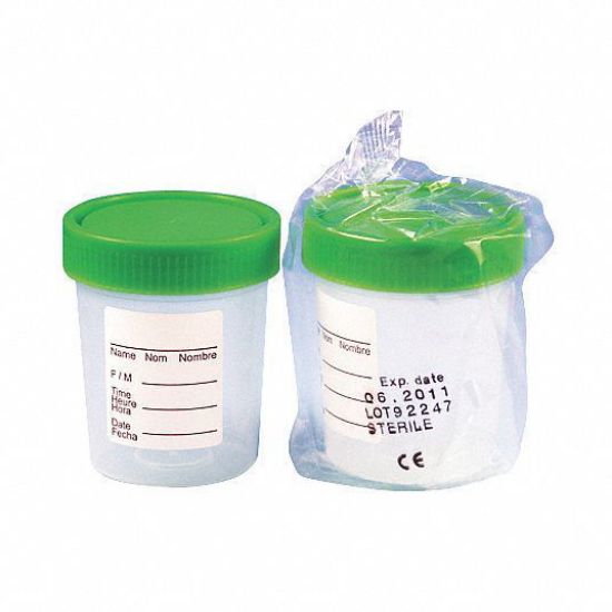 Picture of Globe Scientific 4oz Screw Cap Specimen Containers - 5913