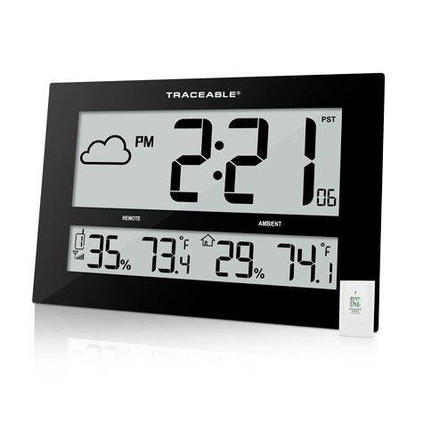 Picture of Traceable® Giant-Digital Radio Atomic Clock with Remote Sensor