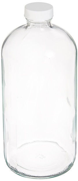 Picture of PSLabware Boston Round Clear Glass Bottles