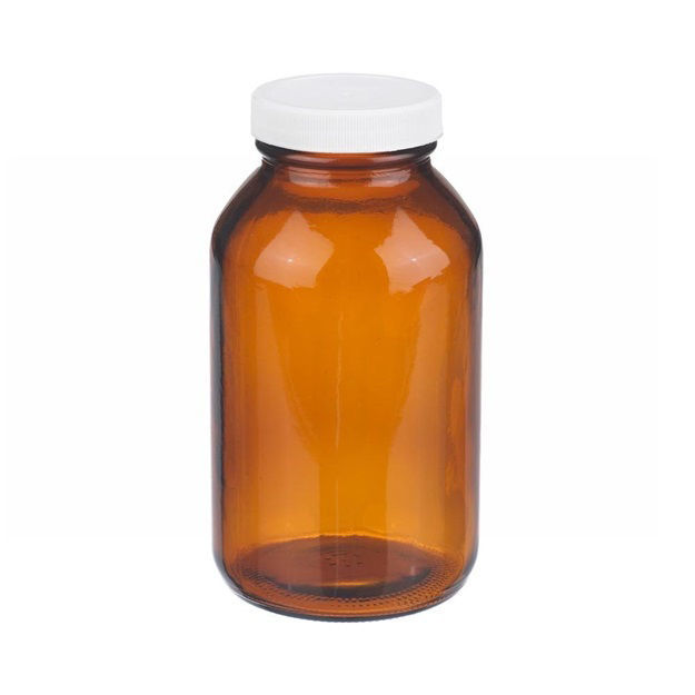 Picture of PSLabware Wide Mouth Amber Glass Bottles