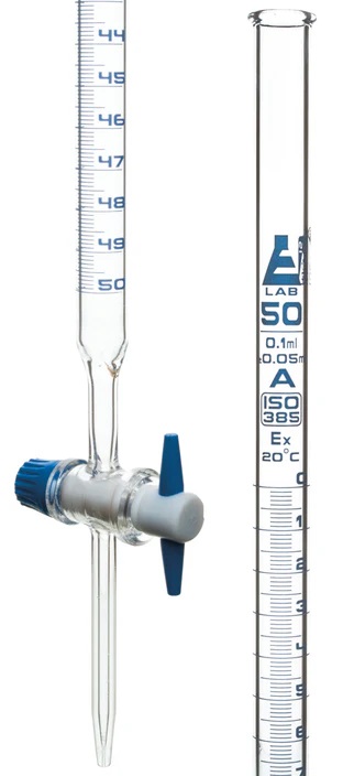 Picture of Eisco Scientific Class A Burets w/PTFE Stopcock