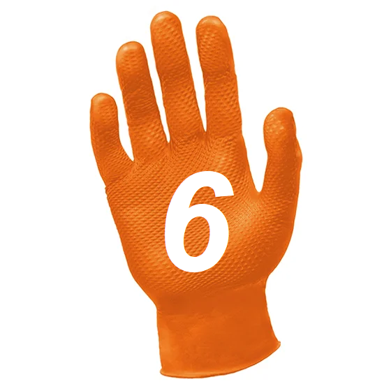 Picture of Ronco Octopus Grip™ 6.0mil Orange Nitrile Gloves