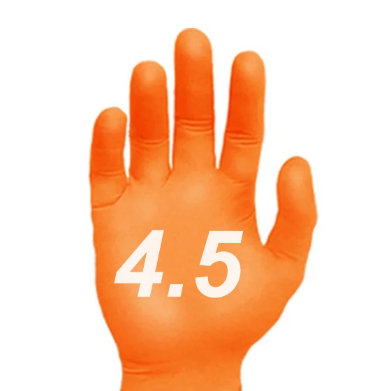 Picture of Ronco Orange 4.5mil Orange Nitrile Gloves