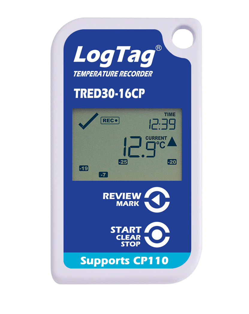 Picture of LogTag TRED30-16CP External Probe LCD Temperature Data Logger Kit