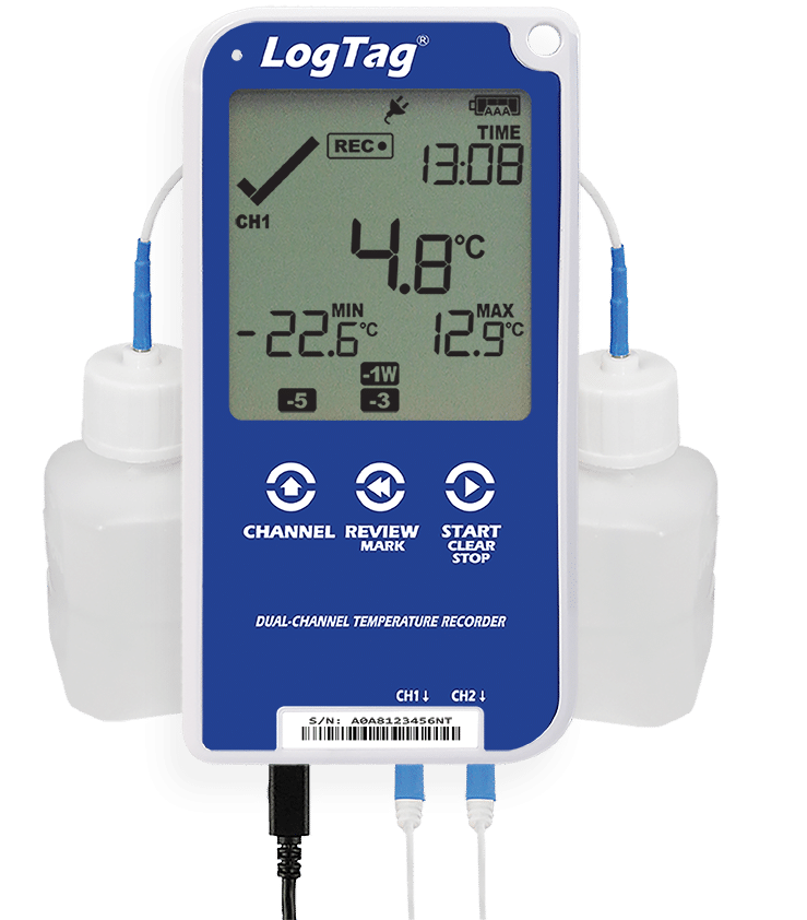 Picture of LogTag UTRED30-16 Multi-Channel LCD Temperature Data Logger Kit