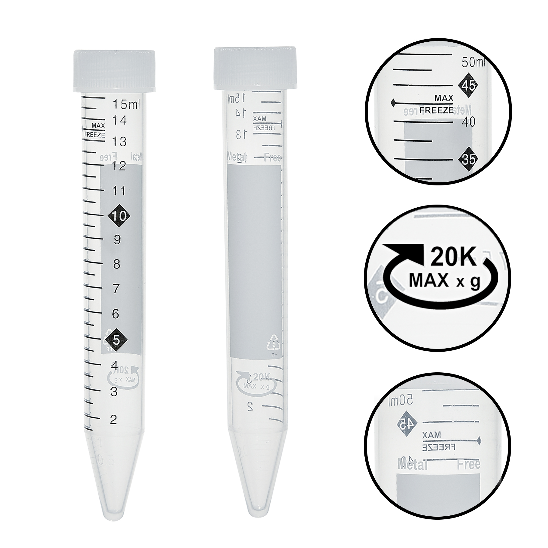 Show details for PSLabware TotalPure™ Metal Free* Centrifuge Tubes Picture of PSLabware TotalPure™ Metal Free* Centrifuge Tubes