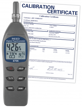 Picture of Reed 8706 Psychrometer / Thermo-Hygrometer Picture of Reed 8706 Psychrometer / Thermo-Hygrometer