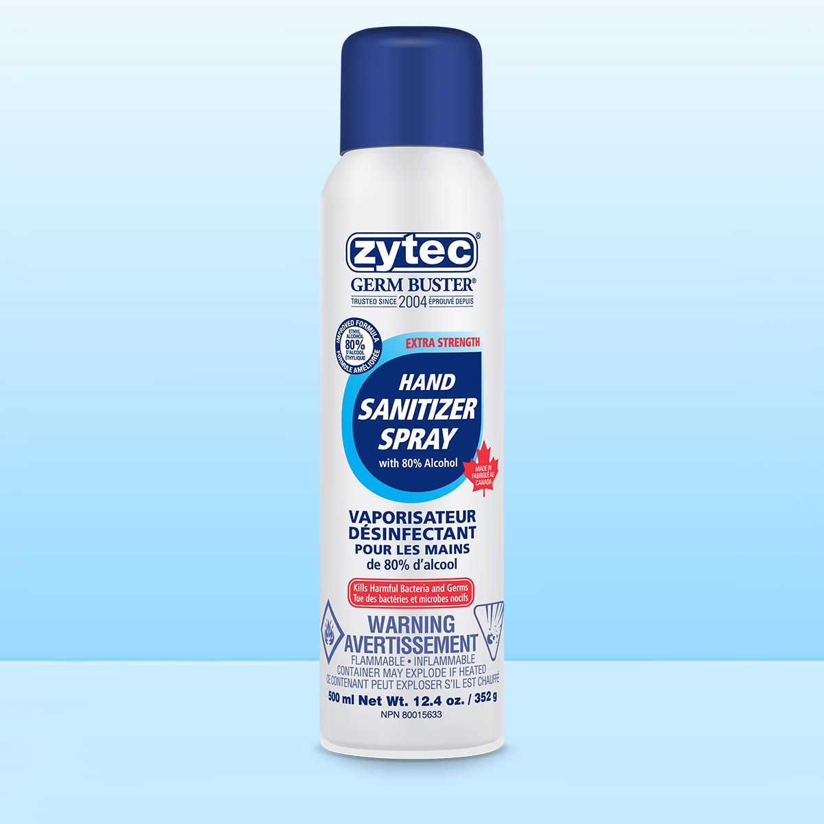Picture of Zytec Germ Buster Extra Strength Sanitizer Spray